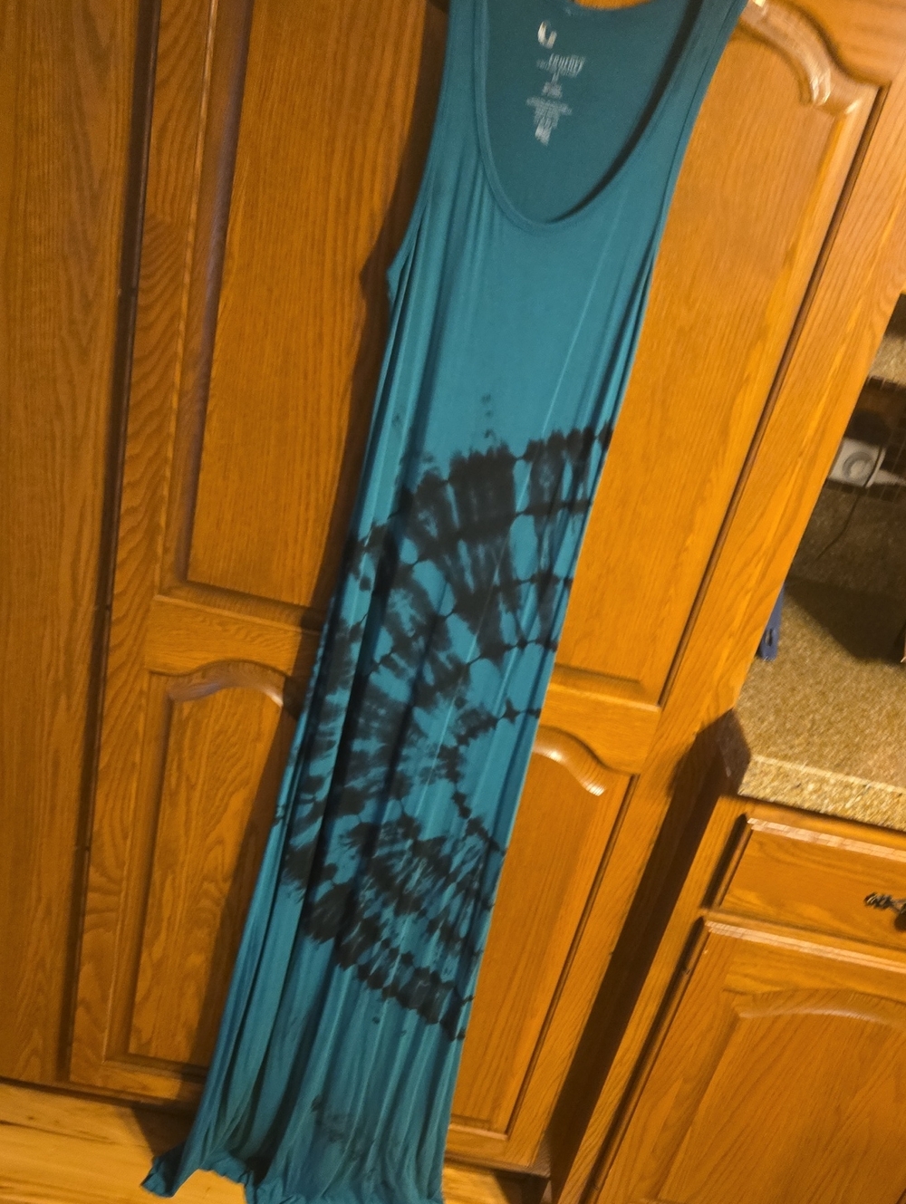 Teal Tie-Dye Maxi Dress By Couture